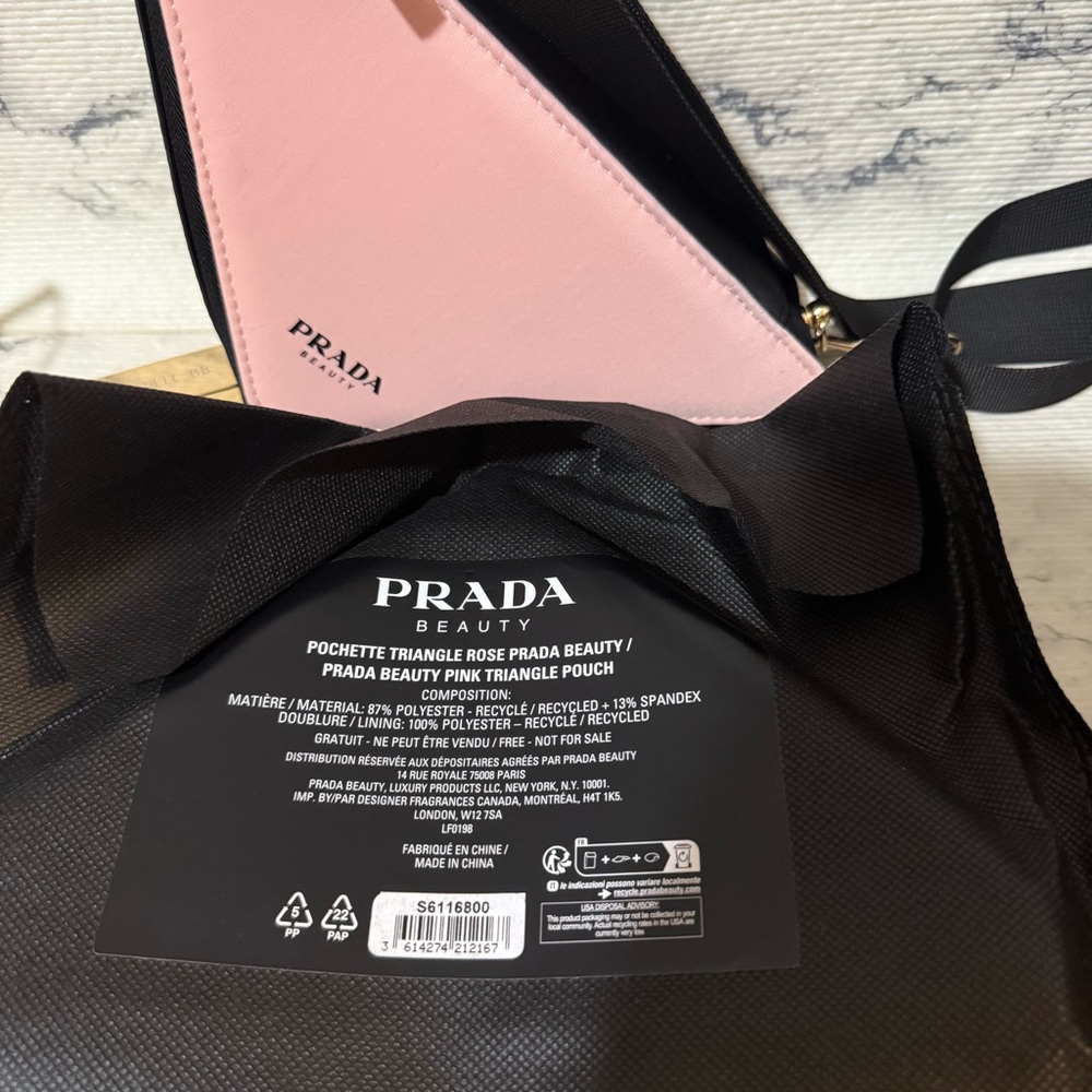 Prada Beauty Triangle Pouch Converted To Crossbody - Picture 8 of 11